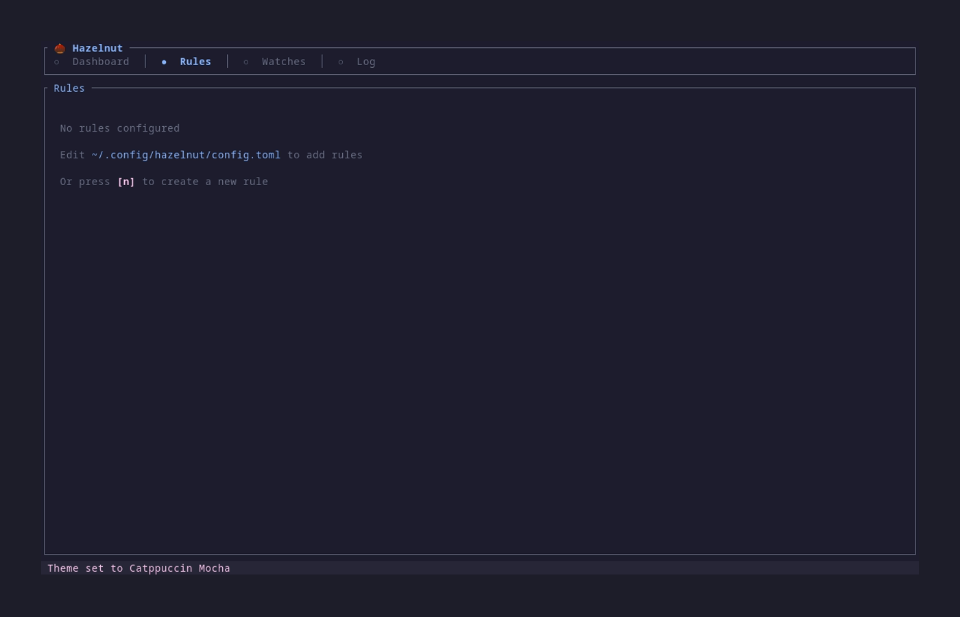 Dashboard with Nord theme
